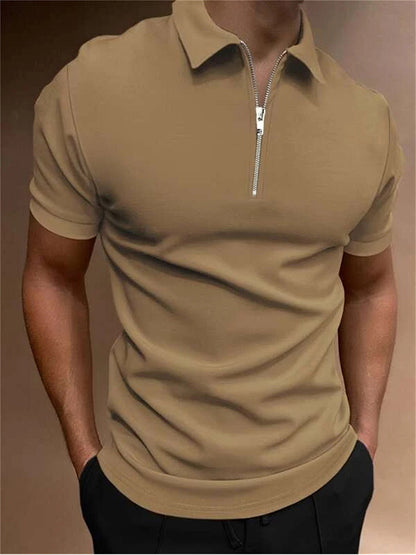 New Men's Casual Short Sleeve Digital Print POLO Shirt