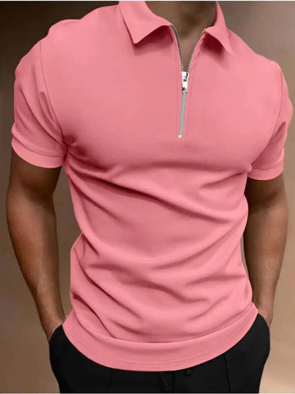 New Men's Casual Short Sleeve Digital Print POLO Shirt